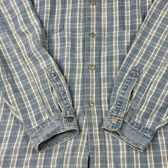 Levis Silvertab Mens Long Sleeve Denim Button Up Shirt Blue Size L - Picture 5 of 10